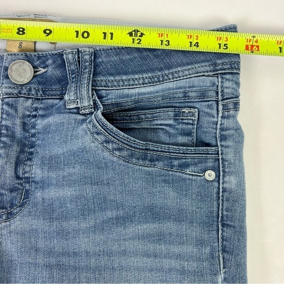 Democracy “Ab” Technology Women’s Jeans Sz 10 Blue 2” Elastic Waist Flaw/Pucker - Picture 8 of 14